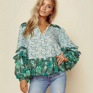 Spell designs Winona blouse XL ivy